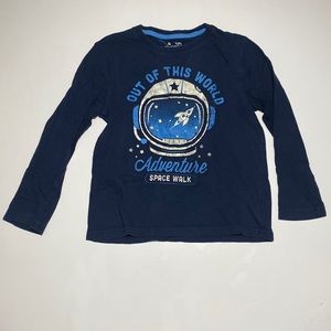 5 for $10 Glow Astronaut rocket long sleeve tee